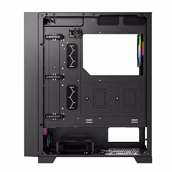 Montech AIR 1000 Premium Case, With Two Different Styled Toolless Quick Release Front Panels, All-Around Anti-Dust Design, 4x ARGB Fans Pre-installed, Easy Swivel Glass Side Panel, Ample upgrade space for High-end GPU and Motherboard | AIR 1000 Premium thumbnail 10