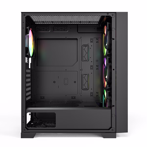 Montech AIR 1000 Premium Case, With Two Different Styled Toolless Quick Release Front Panels, All-Around Anti-Dust Design, 4x ARGB Fans Pre-installed, Easy Swivel Glass Side Panel, Ample upgrade space for High-end GPU and Motherboard | AIR 1000 Premium thumbnail 11