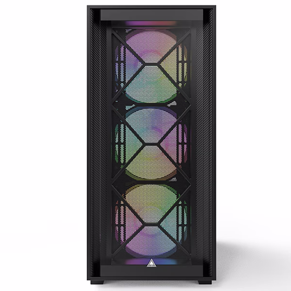Montech AIR 1000 Premium Case, With Two Different Styled Toolless Quick Release Front Panels, All-Around Anti-Dust Design, 4x ARGB Fans Pre-installed, Easy Swivel Glass Side Panel, Ample upgrade space for High-end GPU and Motherboard | AIR 1000 Premium thumbnail 3