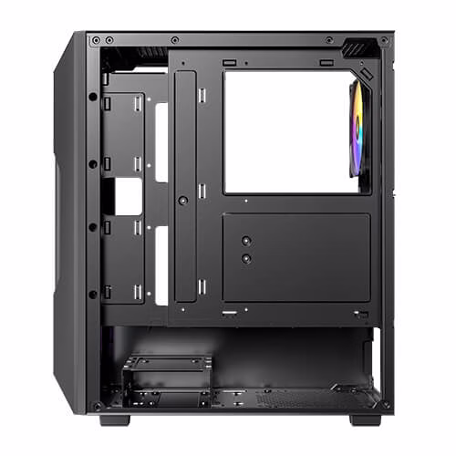 Antec AX61 ELITE Mid-Tower Gaming Case, 4x Preinstalled ARGB Fans, 4MM Tempered glass, ATX MOBO Supports, Black image