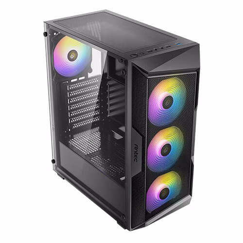 Antec AX61 ELITE Mid-Tower Gaming Case, 4x Preinstalled ARGB Fans, 4MM Tempered glass, ATX MOBO Supports, Black thumbnail 10