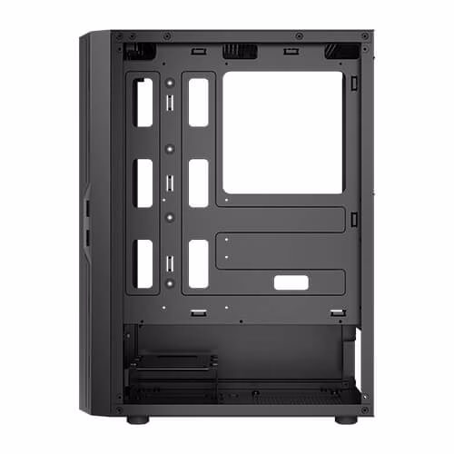 Antec AX20 Elite Mid-Tower Gaming Case, Tempered Glass, Steel+Plastic, 3x Pre Installed Fans, up to 8 x 120 mm faFans, Supports upto ATX MOBO, Black |  thumbnail 8