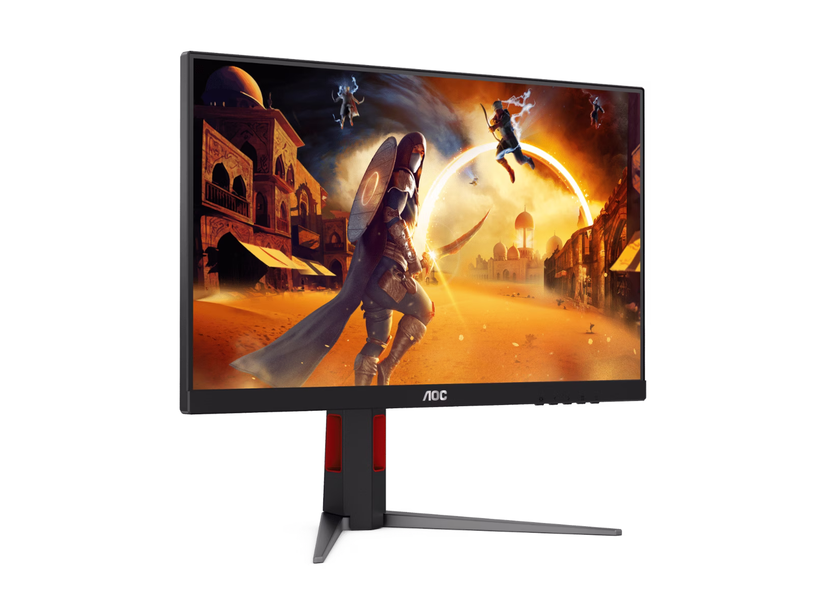 AOC Q27G4 27" QHD Fast IPS 2K Gaming Monitor, 2560 ?? 1440 (QHD) Fast IPS, Adaptive-Sync Technology, 180Hz Refersh Rate, 0.5ms Response Time, DisplayHDR 400, 1.07Billion Colors with Delta E 2, HDMI / DisplayPort, Red & Black | Q27G4 thumbnail 2
