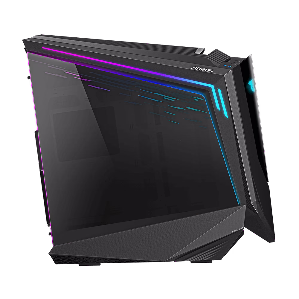 Gigabyte AORUS C700 GLASS Full Tower E-ATX Case, Full-Size Tempered Glass Both Side Panel, MB up to E-ATX, Up to 420mm Cooler, Black | GB-AC700G thumbnail 8