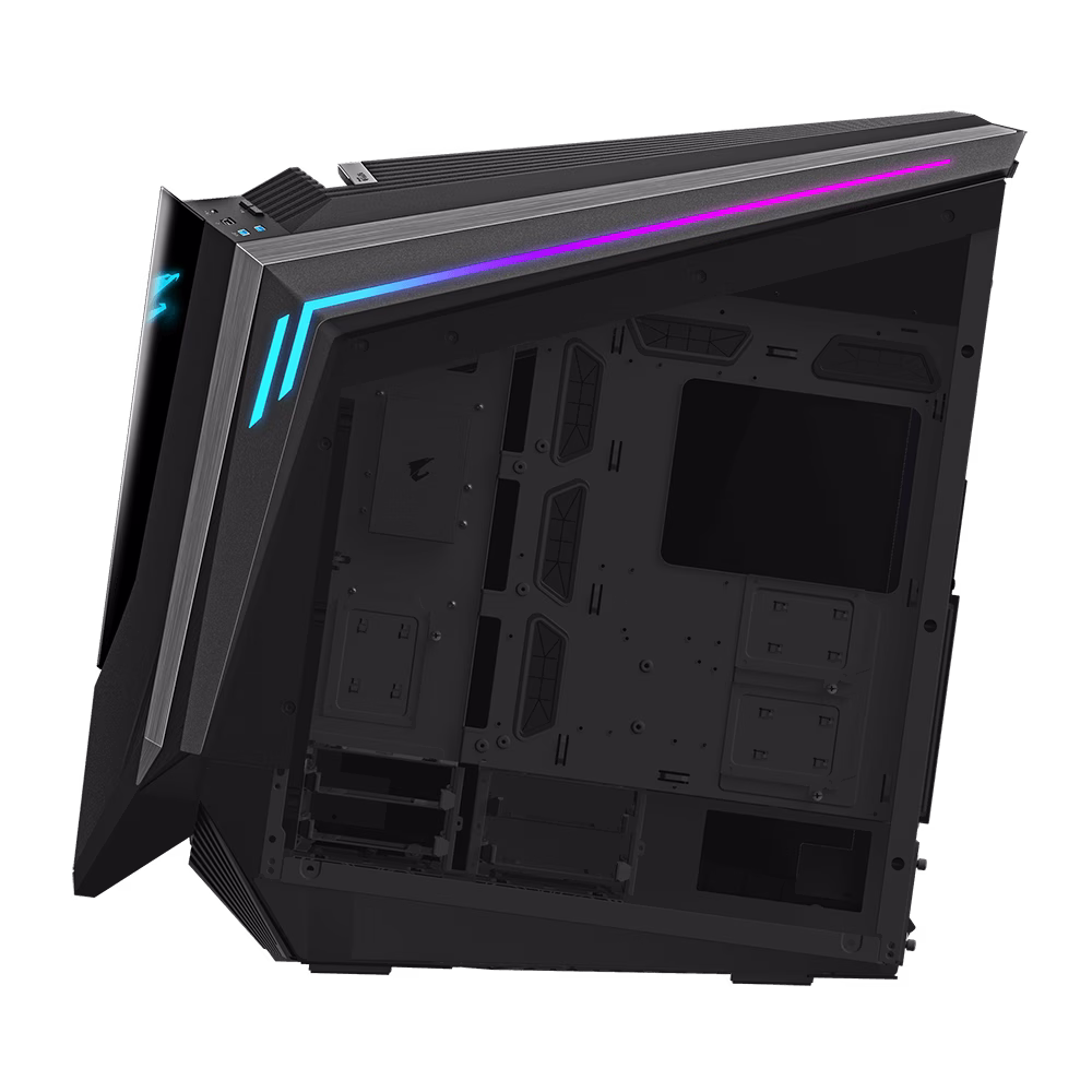 Gigabyte AORUS C700 GLASS Full Tower E-ATX Case, Full-Size Tempered Glass Both Side Panel, MB up to E-ATX, Up to 420mm Cooler, Black | GB-AC700G thumbnail 5