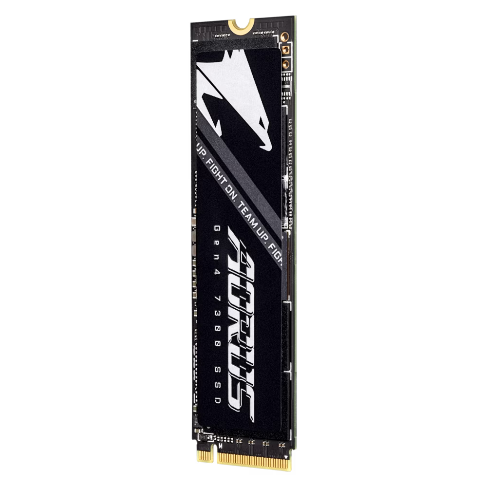 Gigabyte AORUS Gen4 7300 1TB SSD (w/o heat spreader), 7300 MB/s Seq., PCIe 4.0x4, NVMe 1.4 Interface, DDR4 1GB DDR Cache, M.2 2280 | AG4731TB N thumbnail 3