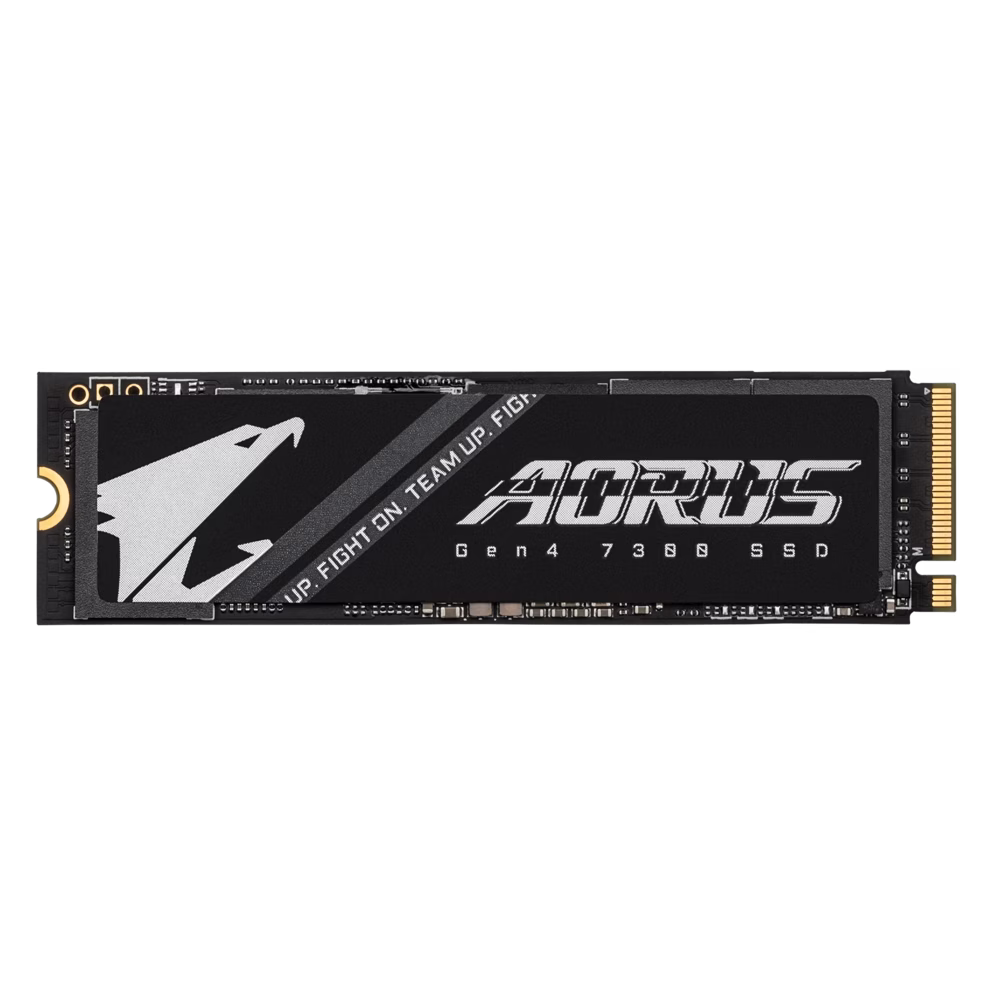 Gigabyte AORUS Gen4 7300 2TB SSD (w/o heat spreader), 7300 MB/s Seq., PCIe 4.0x4, NVMe 1.4 Interface, DDR4 1GB DDR Cache, M.2 2280 | AG4732TB N thumbnail 3