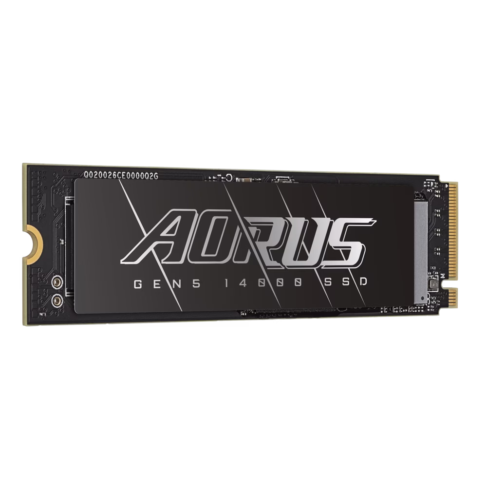 GIGABYTE AORUS Gen5 14000 SSD 2TB PCIe 5.0 NVMe M.2 Internal Solid State Hard Drive with Read Speed Up to 14500MB/s, Write Speed Up to 12700MB/s | AG514K2TB G10 thumbnail 2