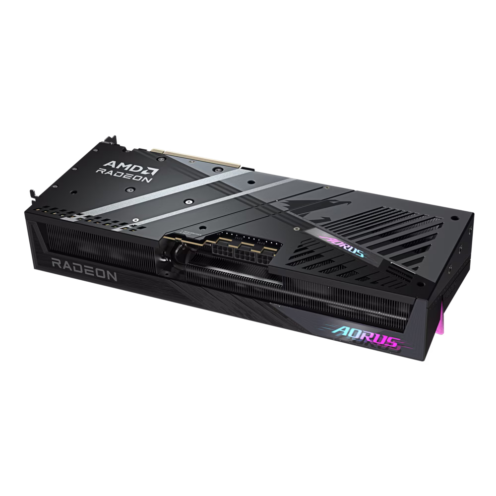Gigabyte AORUS Radeon RX 9070 XT ELITE 16G Graphics card, 16GB GDDR6, 20 Gbps 256 bit, Core Clock up to 3100 MHz, Dual BIOS (Performance / Silent), Black | GV-R9070XTAORUS E-16GD thumbnail 5