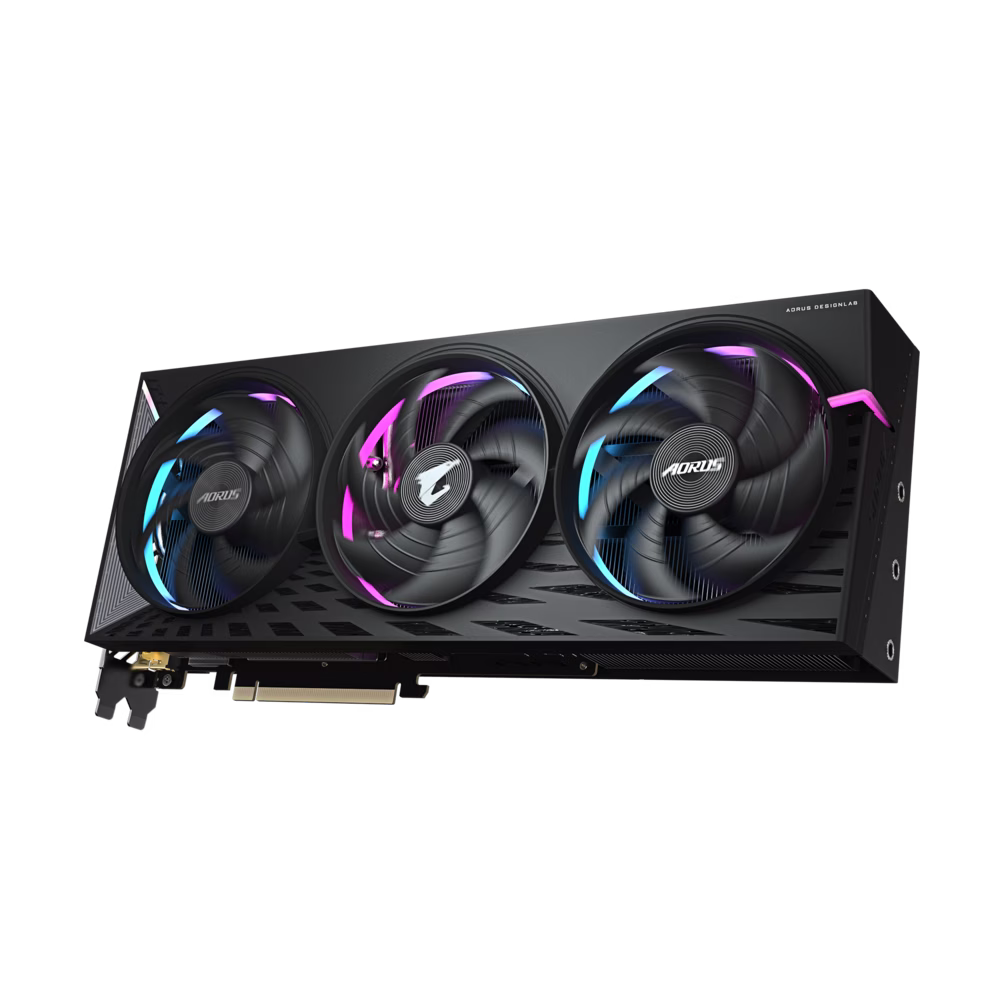 Gigabyte AORUS Radeon RX 9070 XT ELITE 16G Graphics card, 16GB GDDR6, 20 Gbps 256 bit, Core Clock up to 3100 MHz, Dual BIOS (Performance / Silent), Black | GV-R9070XTAORUS E-16GD thumbnail 9