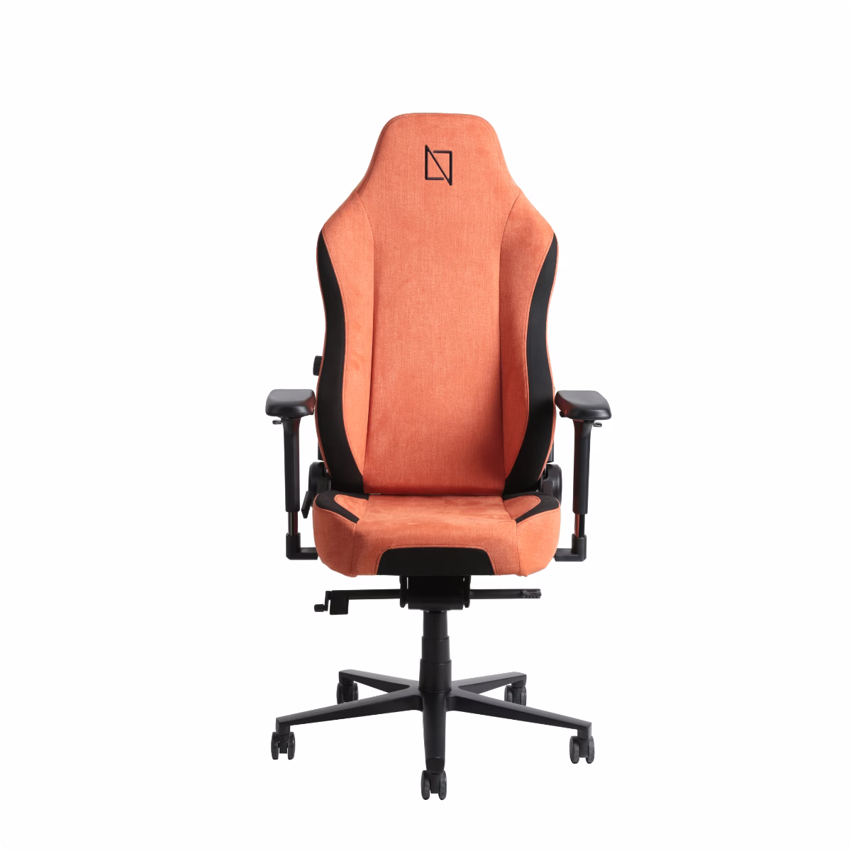 NAVO APEX Premium Ergonomic Soft Fabric Gaming Chair, Memory Foam Pillows, Magnetic Headrest & Integrated Lumbar Support | Coral Red image