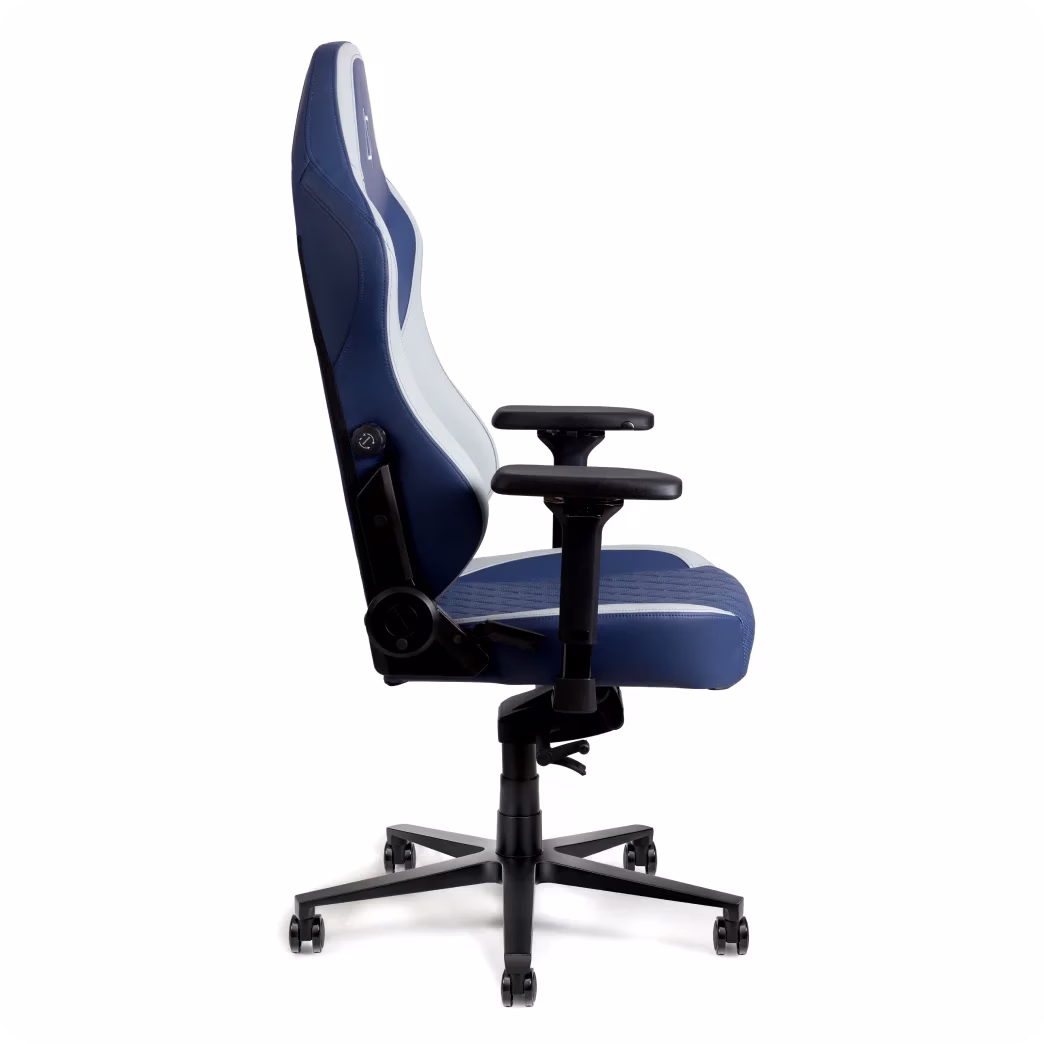 NAVO APEX Cloud Leather Premium Gaming/Office Ergonomic Chair, 155?? Reclining High Back, 4D Metal Armrest, Magnetic Memory Foam Headrest & Lumbar Support | DEEP BLUE thumbnail 3