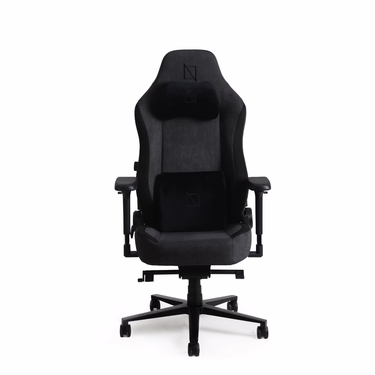 NAVO APEX Premium Ergonomic Soft Fabric Gaming Chair, Memory Foam Pillows, Magnetic Headrest & Integrated Lumbar Support | Carbon Black image