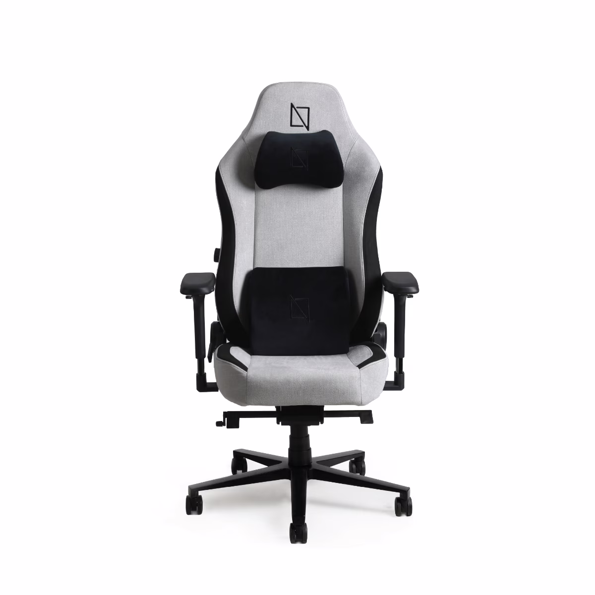 NAVO APEX Premium Ergonomic Soft Fabric Gaming Chair, Memory Foam Pillows, Magnetic Headrest & Integrated Lumbar Support | Carbon White image