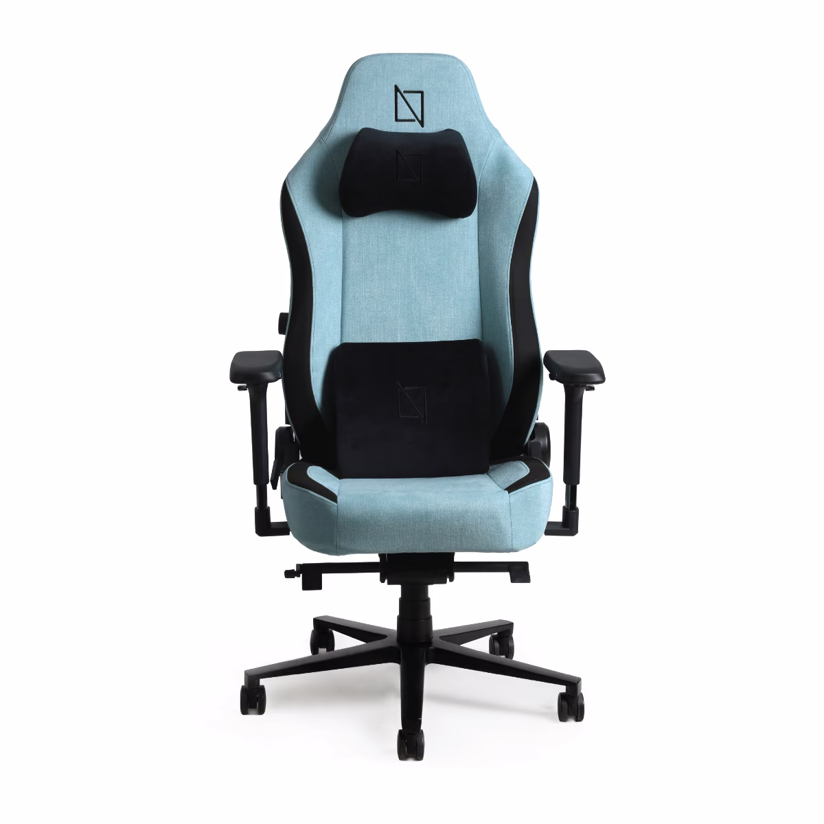 NAVO APEX Premium Ergonomic Soft Fabric Gaming Chair, Memory Foam Pillows, Magnetic Headrest & Integrated Lumbar Support | Artic Blue thumbnail 2