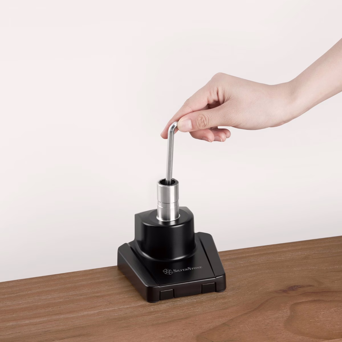 SilverStone ARM13 Single Monitor Arm w/ Mechanical Spring Design & Versatile Adjustability, For Monitors Up To 32" Size & 9kg, VESA Mounting Interface, 100mm x 100mm Mounting Hole, Black | SST-ARM13 thumbnail 2