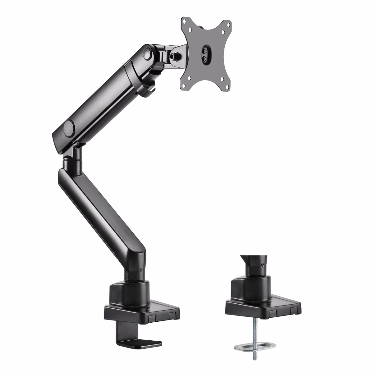 SilverStone ARM13 Single Monitor Arm w/ Mechanical Spring Design & Versatile Adjustability, For Monitors Up To 32" Size & 9kg, VESA Mounting Interface, 100mm x 100mm Mounting Hole, Black | SST-ARM13 thumbnail 7
