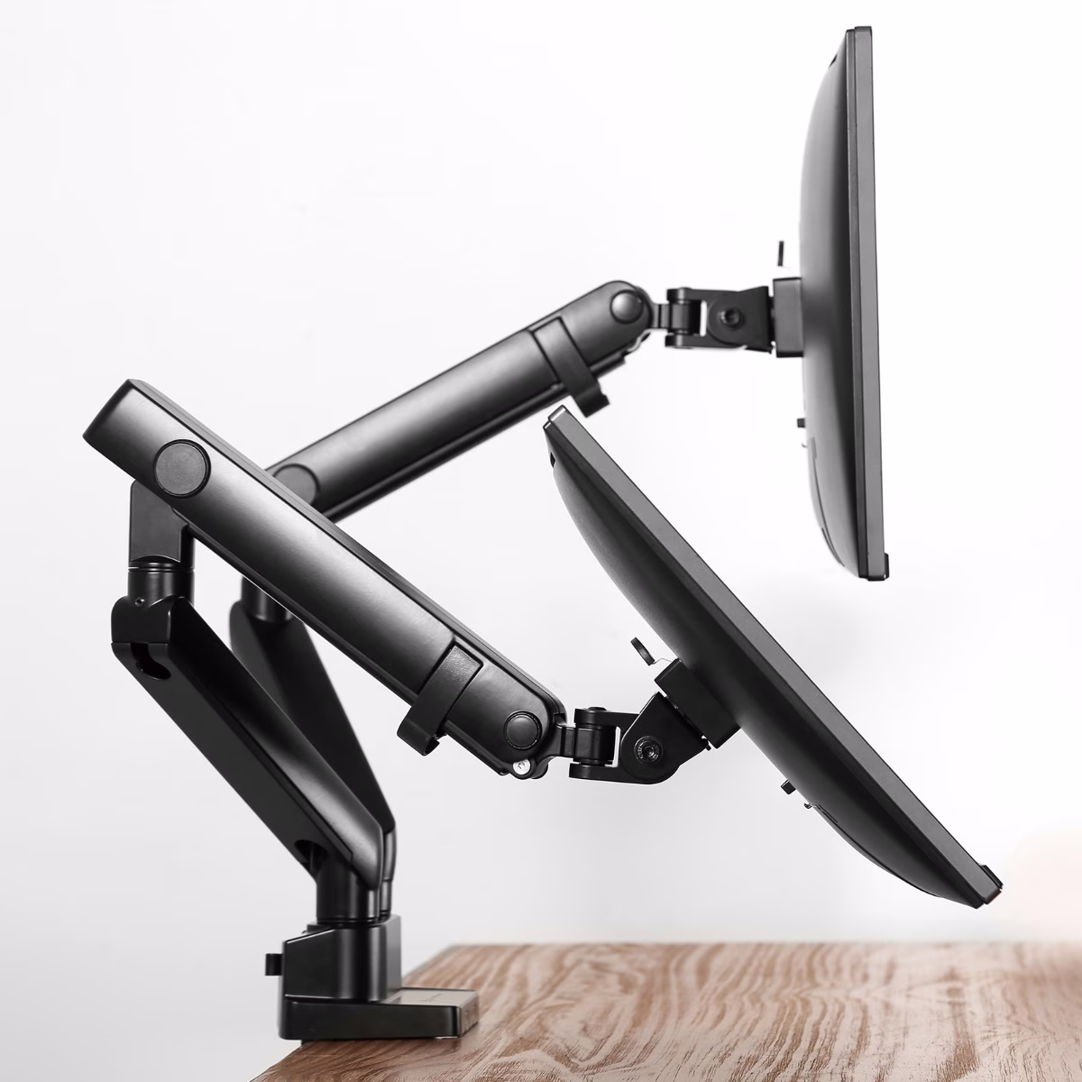 SilverStone ARM25 Dual Monitor Arm w/ Mechanical Spring Design Versatile Adjustability, Monitors Up To 32" Size 9kg Weight, VESA Mounting Interface Standard, 100mm Mounting Hole, Black SST-ARM25 thumbnail 13