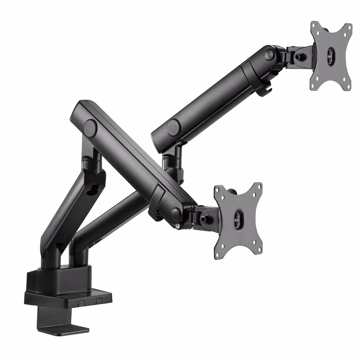 SilverStone ARM25 Dual Monitor Arm w/ Mechanical Spring Design Versatile Adjustability, Monitors Up To 32" Size 9kg Weight, VESA Mounting Interface Standard, 100mm Mounting Hole, Black SST-ARM25 thumbnail 3