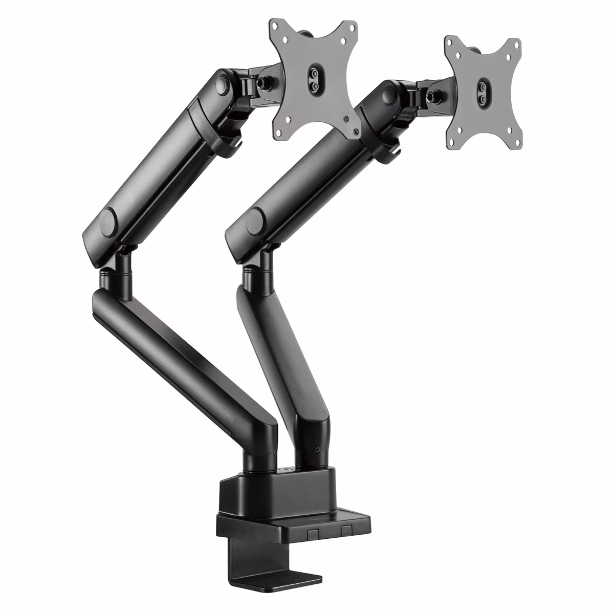 SilverStone ARM25 Dual Monitor Arm w/ Mechanical Spring Design Versatile Adjustability, Monitors Up To 32" Size 9kg Weight, VESA Mounting Interface Standard, 100mm Mounting Hole, Black SST-ARM25 thumbnail 4