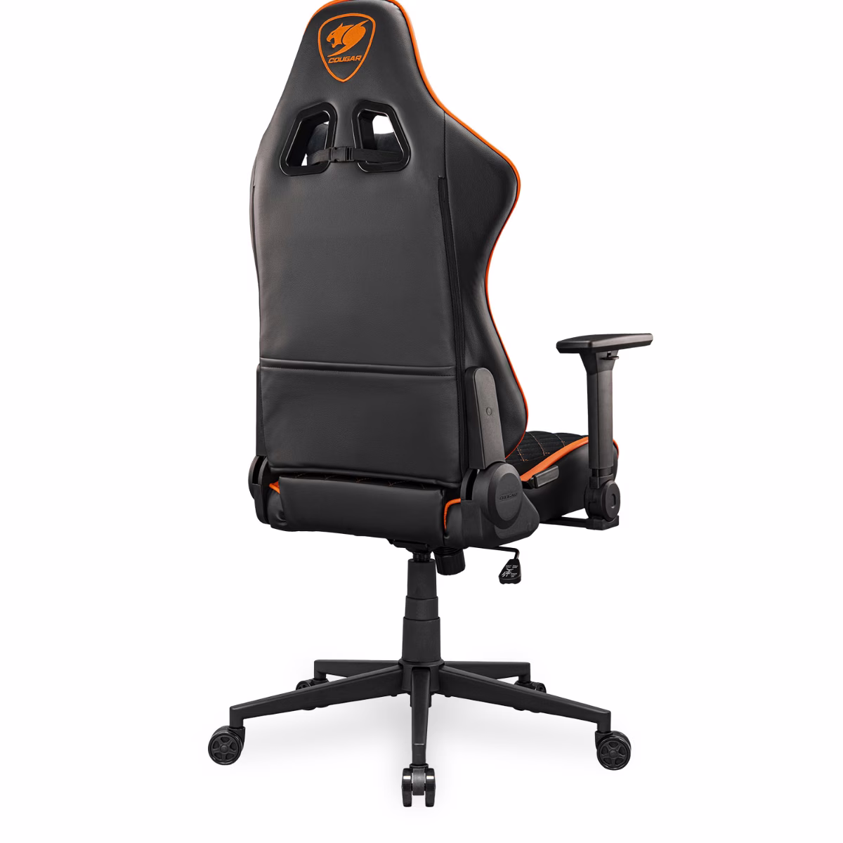 Cougar Armor One V2 F Gaming Chair, Woven Fabric Surface, 4D Folding Armrests, 155 Reclining, Piston Lift Height Adjustment, Up to 12kg Weight Support, Black / Orange | 3MA2FORB.0001 thumbnail 5