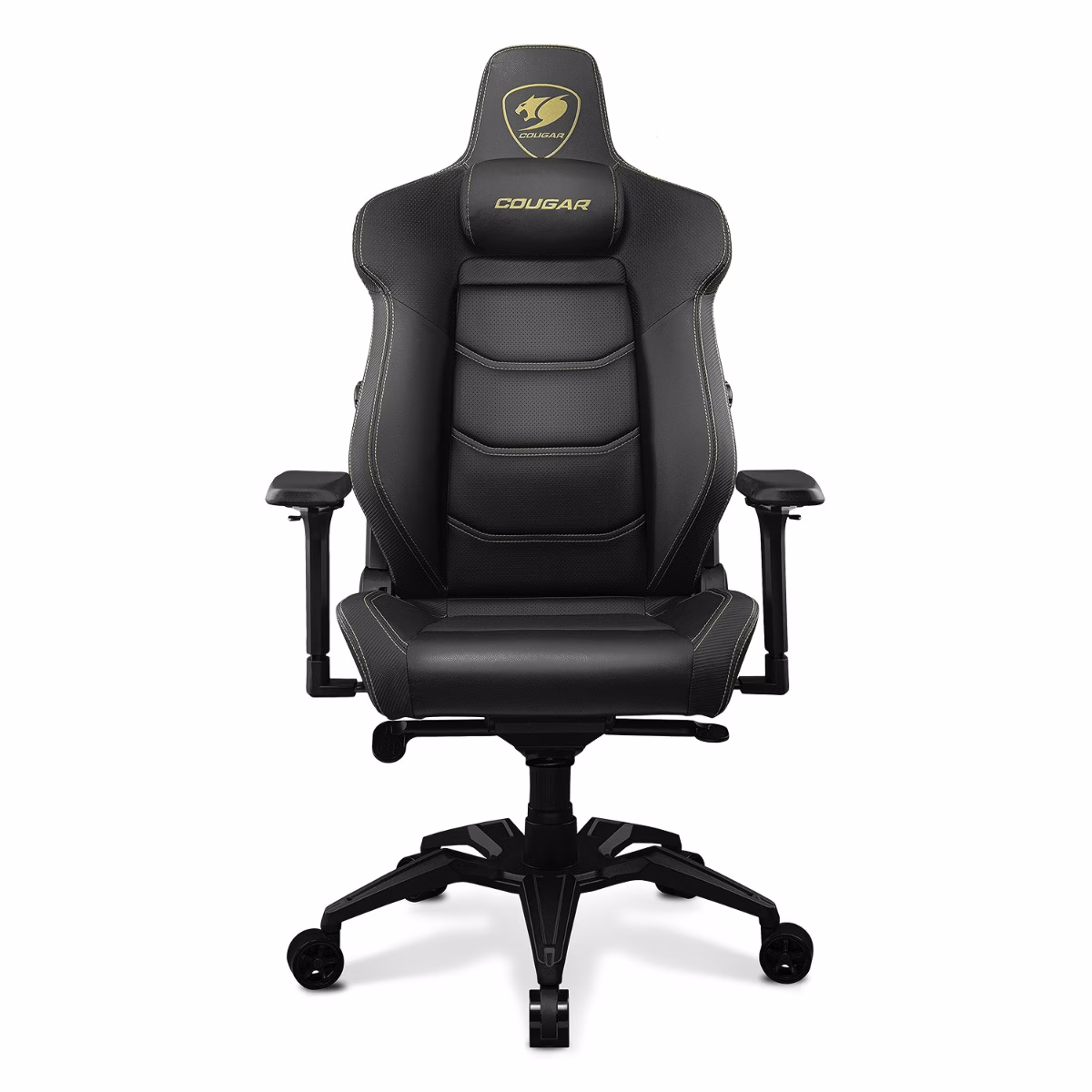 COUGAR ARMOR EVO Royal Gaming Chair, Magnetic neck pillow memory foam, Breathable PVC leather, Full steel frame for sturdy support, 4D adjustable armrest, 5-star base and extra-size wheels, Support up to 160kg, Black | 3MEVOGLB.0001 thumbnail 2