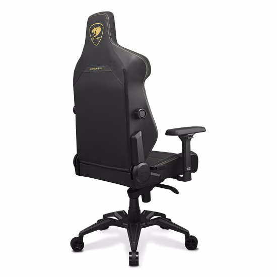 COUGAR ARMOR EVO Royal Gaming Chair, Magnetic neck pillow memory foam, Breathable PVC leather, Full steel frame for sturdy support, 4D adjustable armrest, 5-star base and extra-size wheels, Support up to 160kg, Black | 3MEVOGLB.0001 thumbnail 4