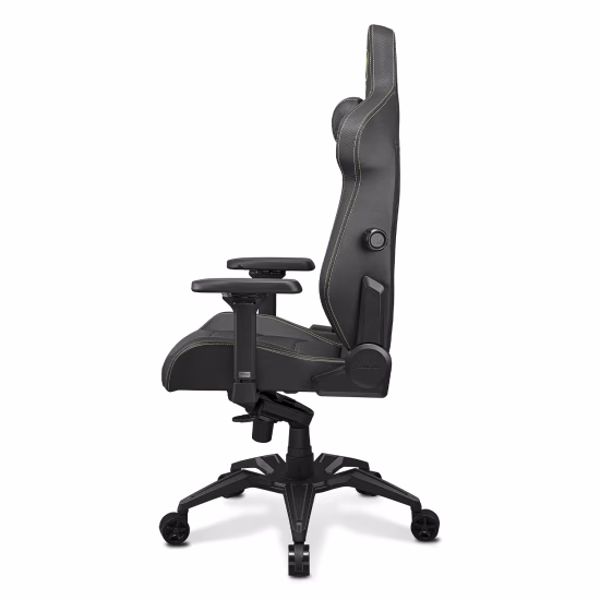 COUGAR ARMOR EVO Royal Gaming Chair, Magnetic neck pillow memory foam, Breathable PVC leather, Full steel frame for sturdy support, 4D adjustable armrest, 5-star base and extra-size wheels, Support up to 160kg, Black | 3MEVOGLB.0001 thumbnail 6