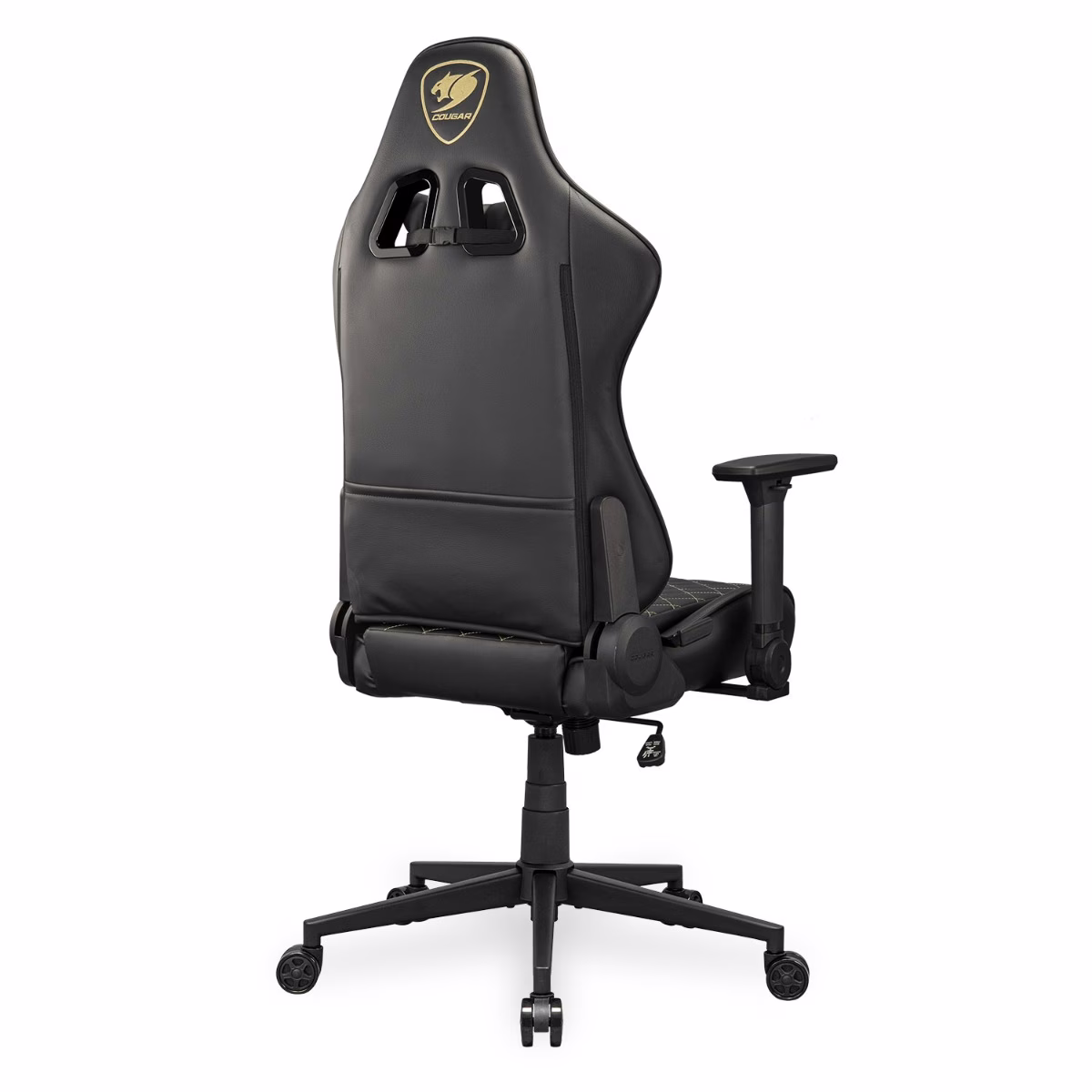 Cougar Armor One V2 Gold Gaming Chair, PVC Leather Surface, 4D Folding Armrests, 155?? Reclining, Piston Lift Height Adjustment, Up to 12kg Weight Support | 3MAO2GLB.0001 thumbnail 3