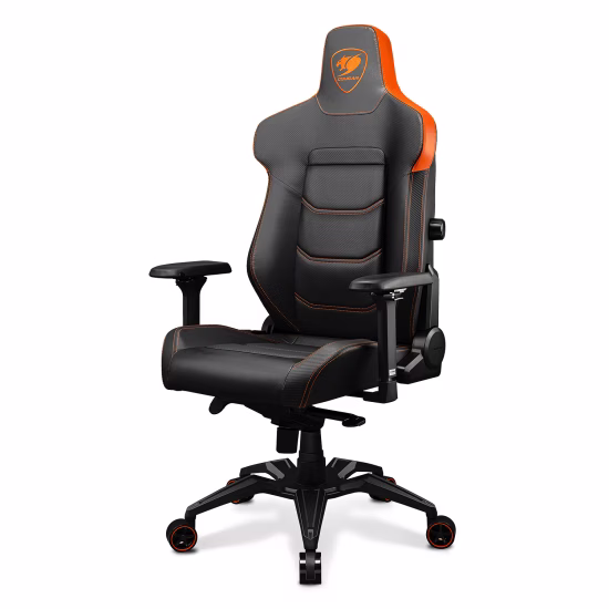 COUGAR ARMOR EVO Gaming Chair, Magnetic neck pillow memory foam, Breathable PVC leather, Full steel frame for sturdy support, 4D adjustable armrest, 5-star base and extra-size wheels, Support up to 160kg, Black | 3MEVOORB.0001 thumbnail 6