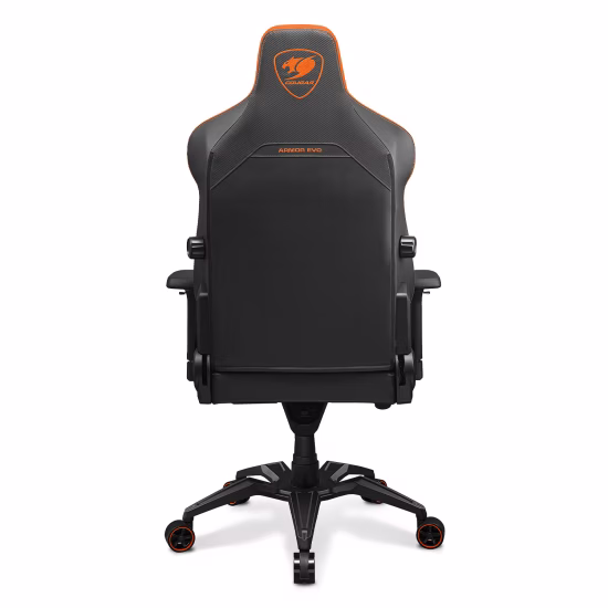 COUGAR ARMOR EVO Gaming Chair, Magnetic neck pillow memory foam, Breathable PVC leather, Full steel frame for sturdy support, 4D adjustable armrest, 5-star base and extra-size wheels, Support up to 160kg, Black | 3MEVOORB.0001 thumbnail 3
