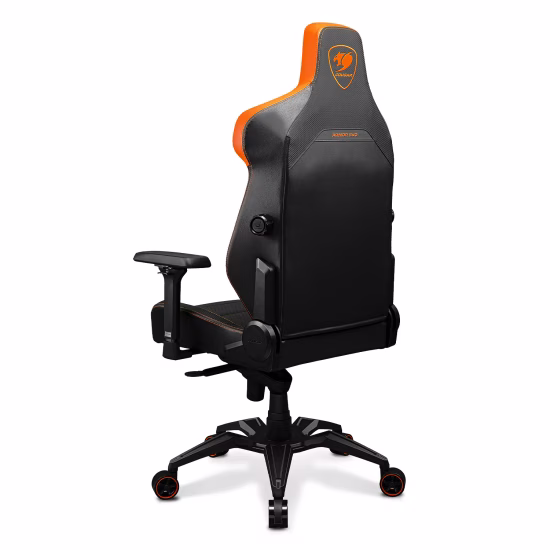 COUGAR ARMOR EVO Gaming Chair, Magnetic neck pillow memory foam, Breathable PVC leather, Full steel frame for sturdy support, 4D adjustable armrest, 5-star base and extra-size wheels, Support up to 160kg, Black | 3MEVOORB.0001 thumbnail 4