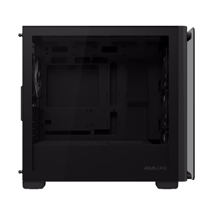 ASUS A23 PLUS micro-ATX case, Support Hidden-connector Motherboards, Standoff-mounted tempered-glass front panel, supports up to 360 mm Cooler, Black | 90DC00K0-B19010 thumbnail 7