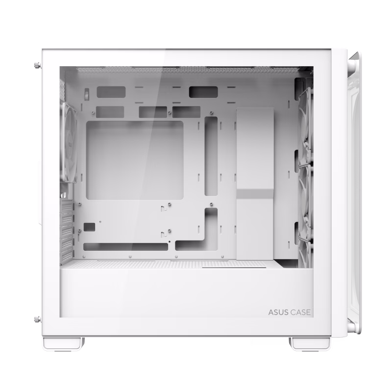 ASUS A23 PLUS micro-ATX case, Support Hidden-connector Motherboards, Standoff-mounted tempered-glass front panel, supports up to 360 mm Cooler, White |  90DC00K3-B19010 thumbnail 5