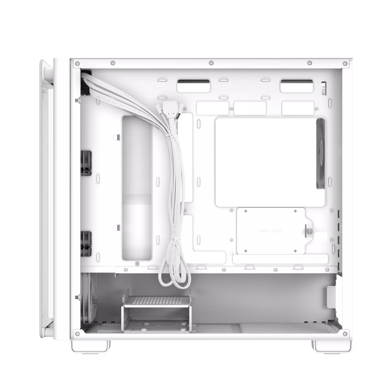 ASUS A23 PLUS micro-ATX case, Support Hidden-connector Motherboards, Standoff-mounted tempered-glass front panel, supports up to 360 mm Cooler, White |  90DC00K3-B19010 thumbnail 6