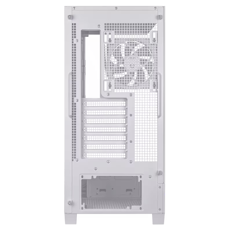 ASUS A31 PLUS Mid Tower ATX Case, 4X Pre-installed ARGB fans, Support Hidden-connector Mobo, 360mm Radiators, 380mm GPU, Clean cable management, White | 90DC00R3-B19000 thumbnail 2