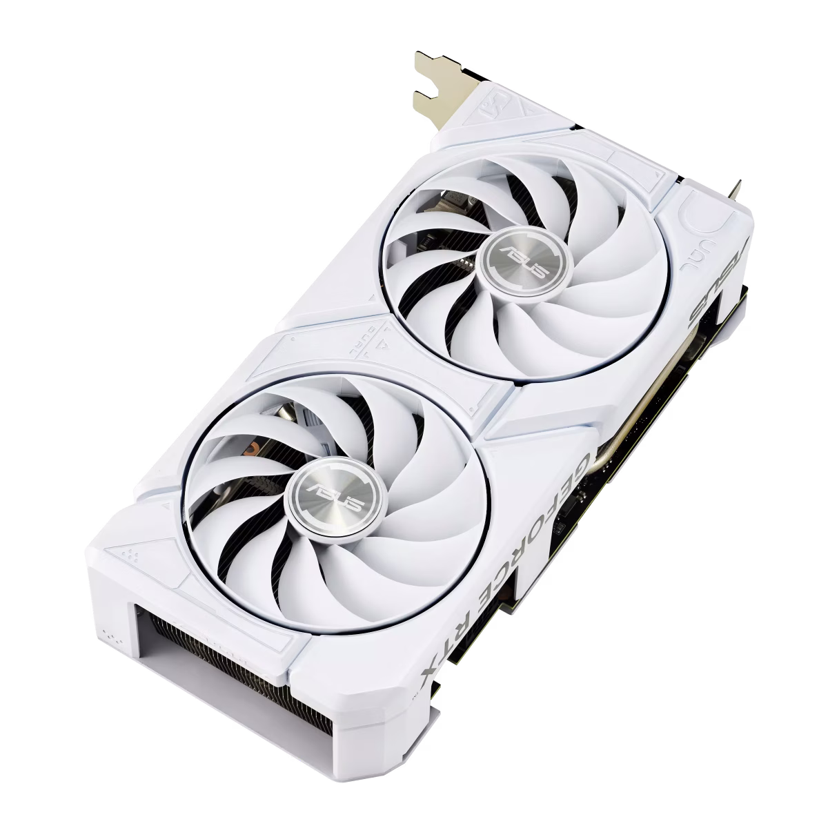 ASUS Dual GeForce NVIDIA RTX 4070 SUPER EVO White OC Edition 12GB GDDR6X Graphic Card, 7168 CUDA Core, 21 Gbps 192-bit, 2550 MHz Max Boost, Max Resol. 7680 x 4320, White | 90YV0KC8-M0NA00 thumbnail 3
