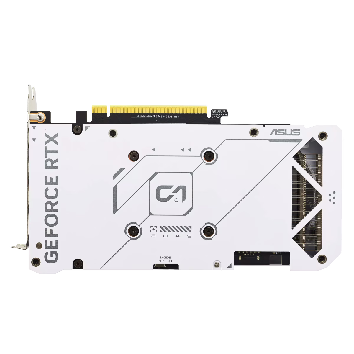 ASUS Dual GeForce NVIDIA RTX 4070 SUPER EVO White OC Edition 12GB GDDR6X Graphic Card, 7168 CUDA Core, 21 Gbps 192-bit, 2550 MHz Max Boost, Max Resol. 7680 x 4320, White | 90YV0KC8-M0NA00 thumbnail 4