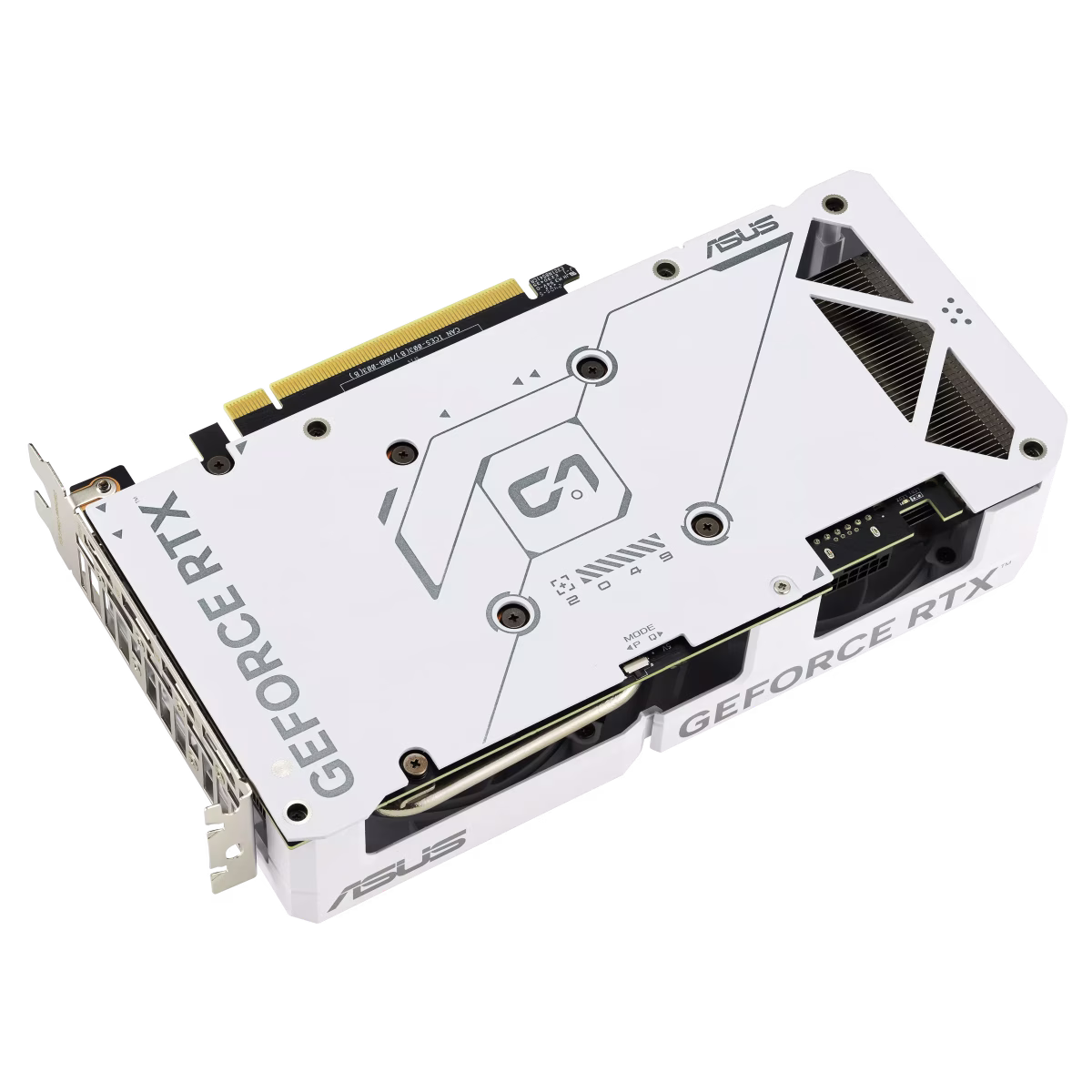 ASUS Dual GeForce NVIDIA RTX 4070 SUPER EVO White OC Edition 12GB GDDR6X Graphic Card, 7168 CUDA Core, 21 Gbps 192-bit, 2550 MHz Max Boost, Max Resol. 7680 x 4320, White | 90YV0KC8-M0NA00 thumbnail 5