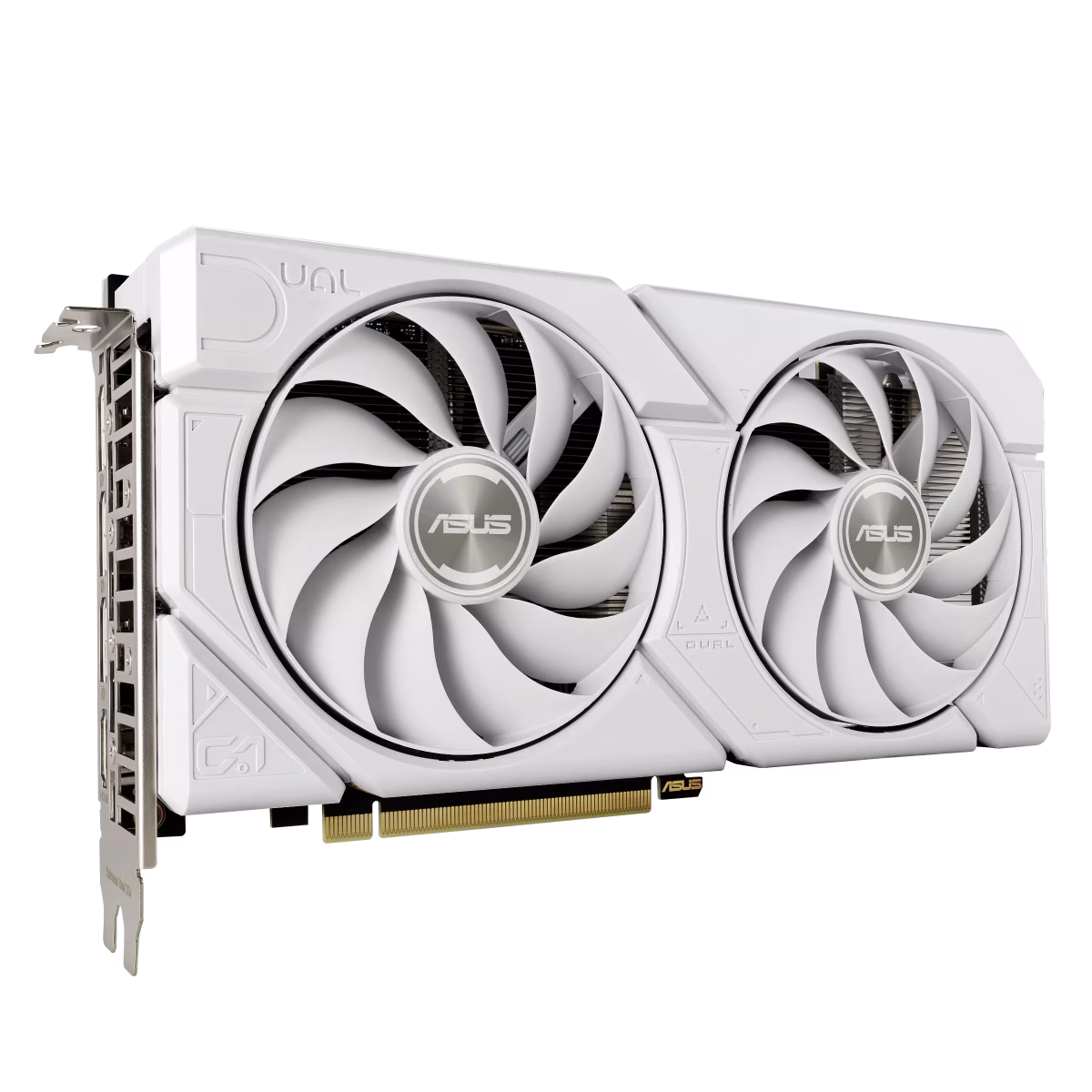 ASUS Dual GeForce NVIDIA RTX 4070 SUPER EVO White OC Edition 12GB GDDR6X Graphic Card, 7168 CUDA Core, 21 Gbps 192-bit, 2550 MHz Max Boost, Max Resol. 7680 x 4320, White | 90YV0KC8-M0NA00 thumbnail 7