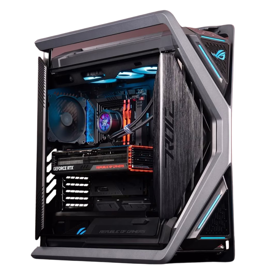 ASUS Powered ROG EXTREME Gaming PC, Core Ultra 9 285K, NITRO+ AMD Radeon RX 7900 XTX 24GB, 64GB (2x32GB) DDR5 6400MHz, 2TB Black SN850X Gaming SSD, 1200W Platinum – Buy Online