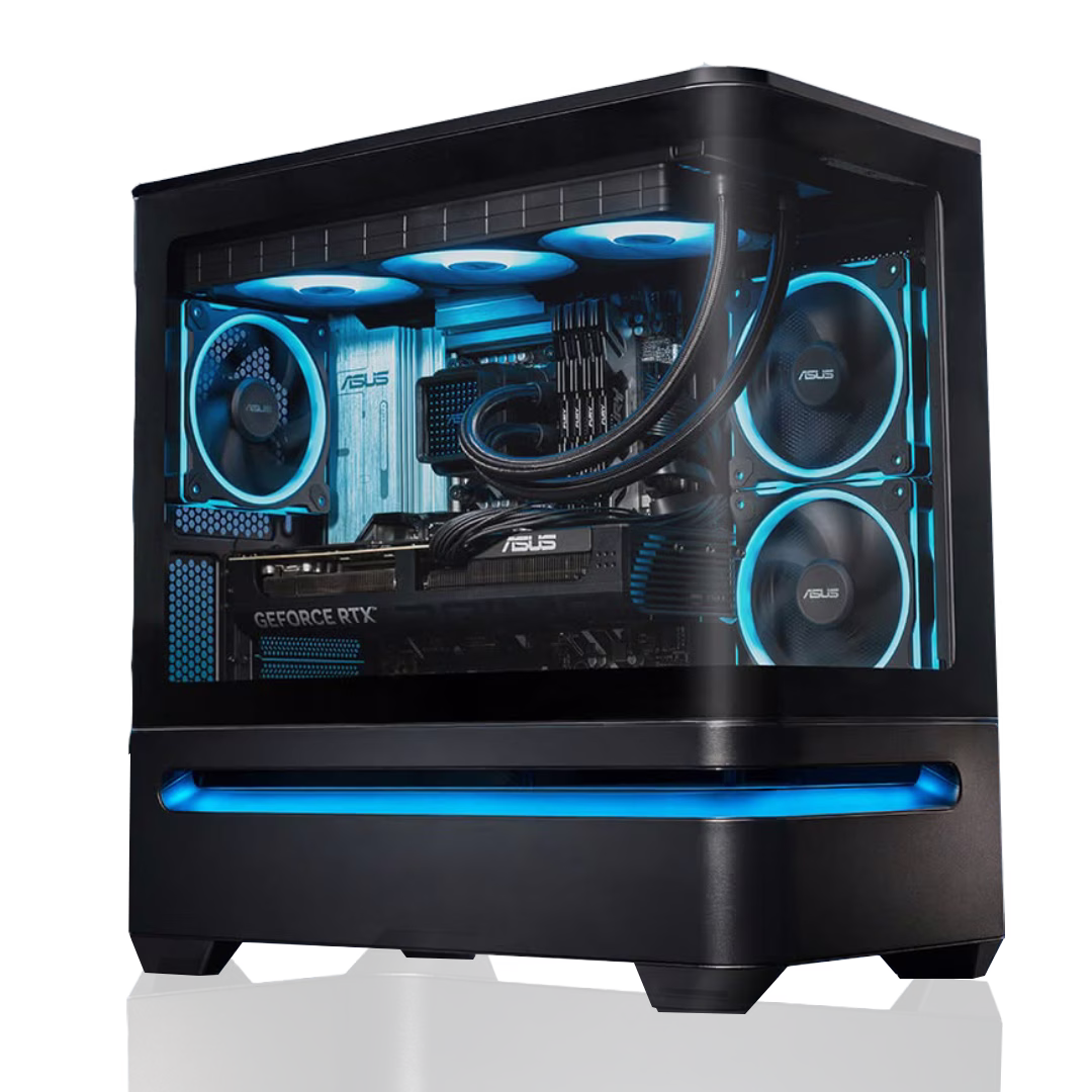 High-Performance Gaming PC Powered By ASUS: Intel Core Ultra 7 265K + ASUS PRIME RTX 5070 Ti OC 16GB GDDR7, 32GB DDR5 7200MHz RGB, 2TB PCIe Gen5 NVMe SSD (14,700MB/s), 360mm ARGB LCD AIO, 850W Gold ATX 3.1 PSU, WiFi 7, ASUS Prime AP202 ARGB Black – Buy Online