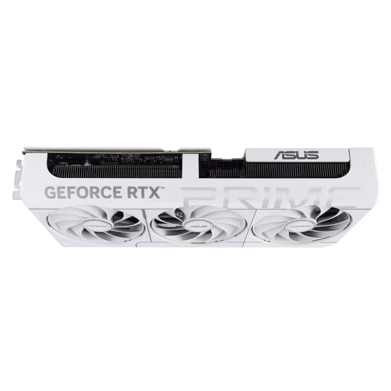 ASUS PRIME GeForce RTX 5070 White OC Edition 12GB GDDR7 Graphics Card, NVIDIA Blackwell Architecture Dual BIOS, Fifth-Gen Tensor Cores, MuseTree, SFF-Ready 2.5 Slot Design, AI Perfomance 1005 AI TOPS | 90YV0M19-M0NA00 thumbnail 6