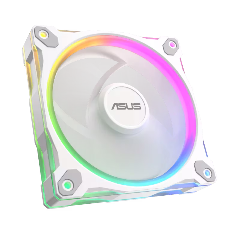 ASUS Prime MR120 ARGB 120mm White Case Fan - Triple Pack, 1600 rpm (+/-10%) Speed, 58 CFM Airflow, 1.7 mm H2O Pressure, 21 dB(A) Noise Level  | 90DA00I3-B09020 thumbnail 6