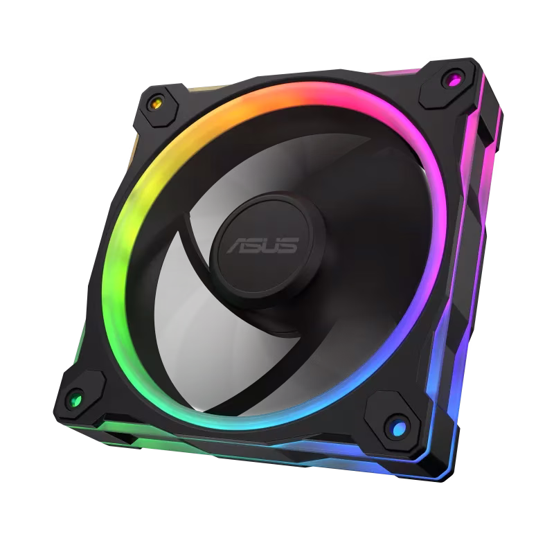 ASUS Prime MR120 ARGB 120mm Black Case Fan - Single Pack,  1600 rpm (+/-10%) Speed, 58 CFM Airflow, 1.7 mm H2O Pressure,  21 dB(A) Noise Level | 90DA00I0-B09000 thumbnail 3