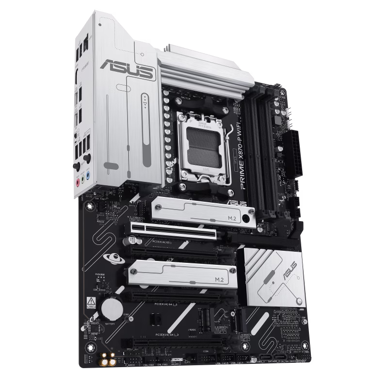 ASUS PRIME X870-P WIFI AM5 DDR5 Motherboard, 4x DIMM slots, max. 192GB, 4x M.2 and 2 x SATA, PCIe 5.0 slots, USB 40Gbps Type-C, WiFi 7, AI Solutions, 1 x Realtek 2.5Gb Ethernet | 90MB1IS0-M0EAY0 thumbnail 3