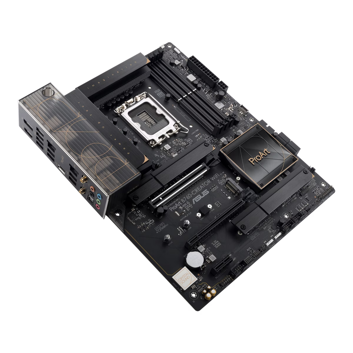 ASUS ProArt B760-CREATOR WIFI LGA1700 ATX Motherboard, B760 Chipset4x DDR5 DIMM /192GB Max Memory, Wi-Fi 6 / BT 5.2 / 2.5Gb ETH, PCIe 5.0 / 3 x M.2, HDMI/DP/USB 3.2 / Thunderbolt | 90MB1FY0-M1EAY0 thumbnail 3