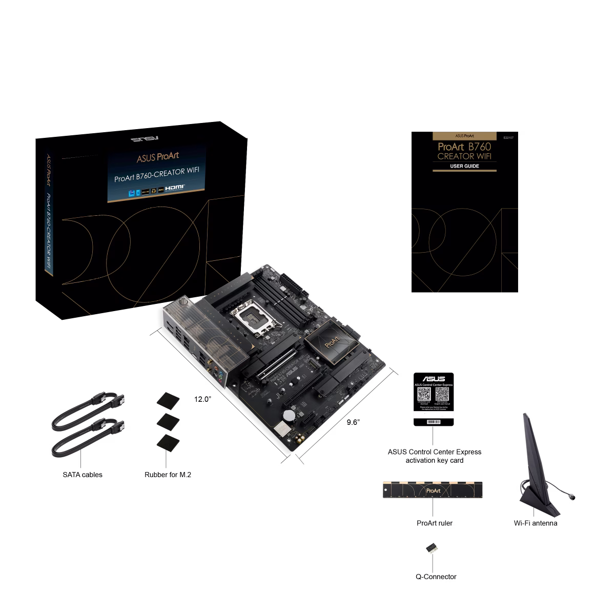 ASUS ProArt B760-CREATOR WIFI LGA1700 ATX Motherboard, B760 Chipset4x DDR5 DIMM /192GB Max Memory, Wi-Fi 6 / BT 5.2 / 2.5Gb ETH, PCIe 5.0 / 3 x M.2, HDMI/DP/USB 3.2 / Thunderbolt | 90MB1FY0-M1EAY0 thumbnail 4