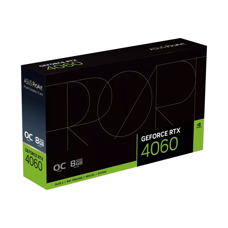 ASUS ProArt GeForce NVIDIA RTX 4060 OC edition 8GB GDDR6 Graphic card,  251 AI Performance, 17 Gbps 128-bit, 3072 CUDA Cores, Max Boost 2580 MHz, Ada Lovelace | 90YV0JM0-M0NA00 thumbnail 6