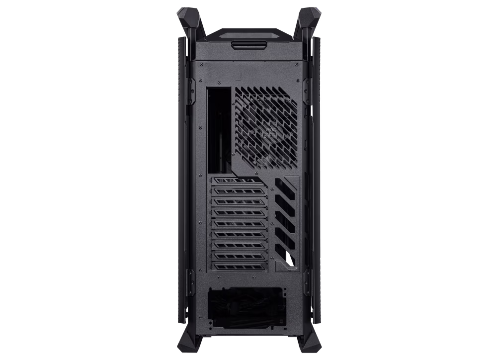ASUS ROG Hyperion GR701 E-ATX PC Computer Case, Tempered Glass Side Panels, Up to 420mm Dual Radiator, 4x140mm Fans, Metal GPU Holder, Compnent Storage, ARGB Fan Hub, 60W Fast Charging, Black | 90DC00F0-B39000 thumbnail 8